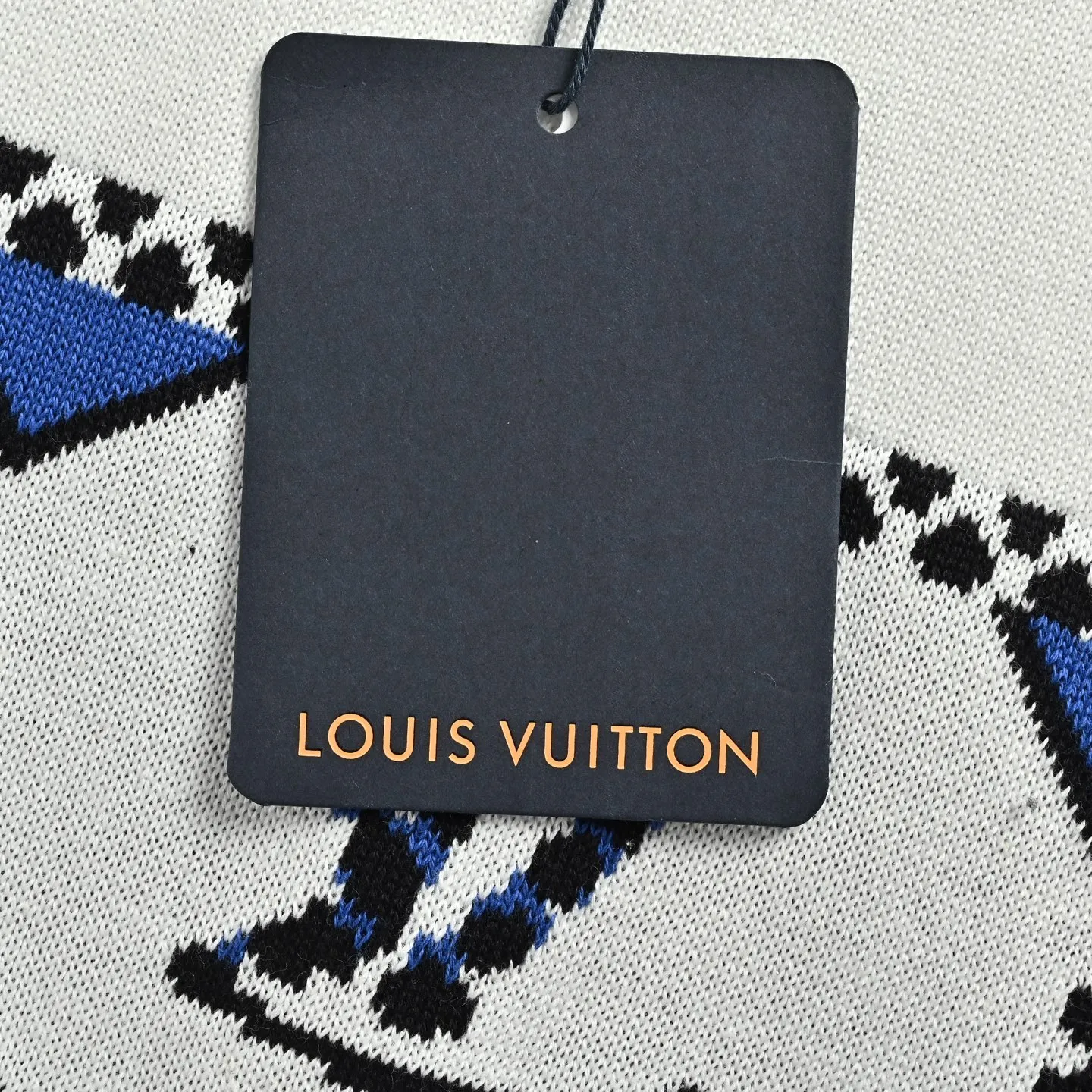 Louis Vuitton/Louis Vuitton geometric old flower jacquard knitted short sleeves
